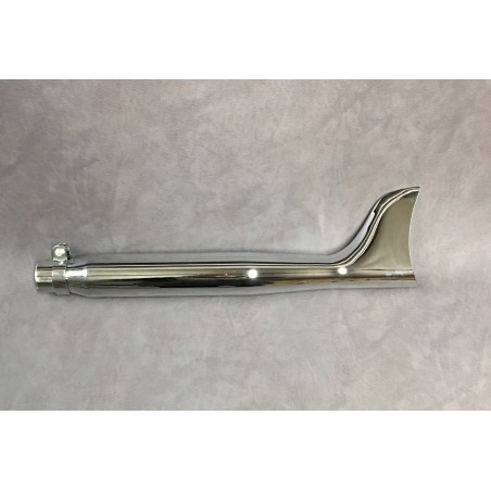 Adaptable fishtail exhaust muffler