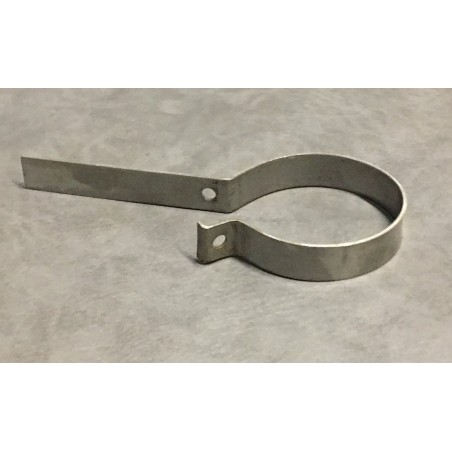 Inox clamp for exhaust pipe